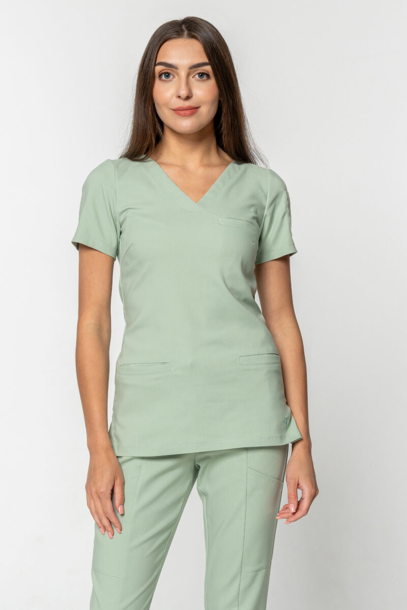 BARCELONA bluzka scrubs pistacja