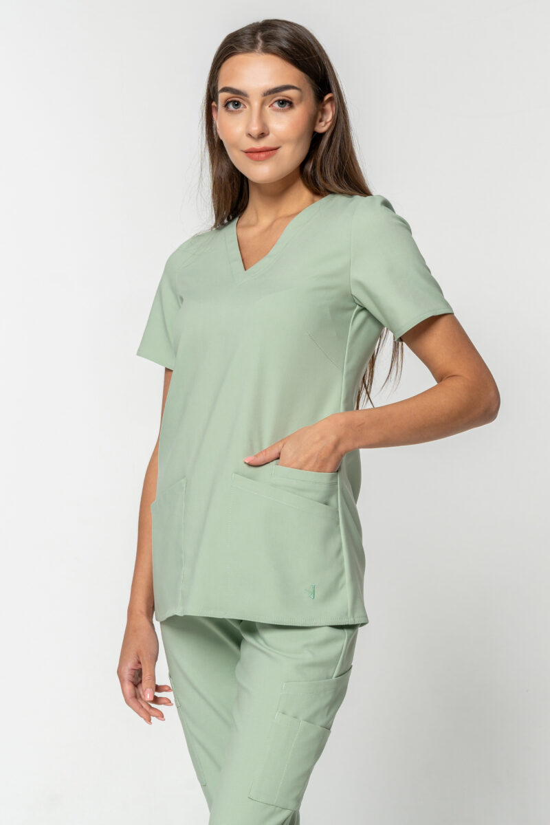 MARSYLIA bluzka scrubs pistacja