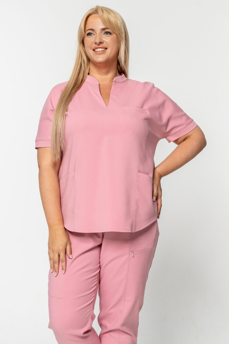 OSAKA bluzka scrubs róż plus size