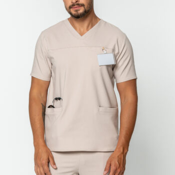 Bluza medyczna scrubs STAMBUŁ jasny beż