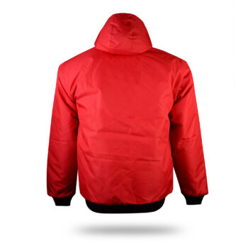 Kurtka ze ściągaczem i odblaskową lamówką